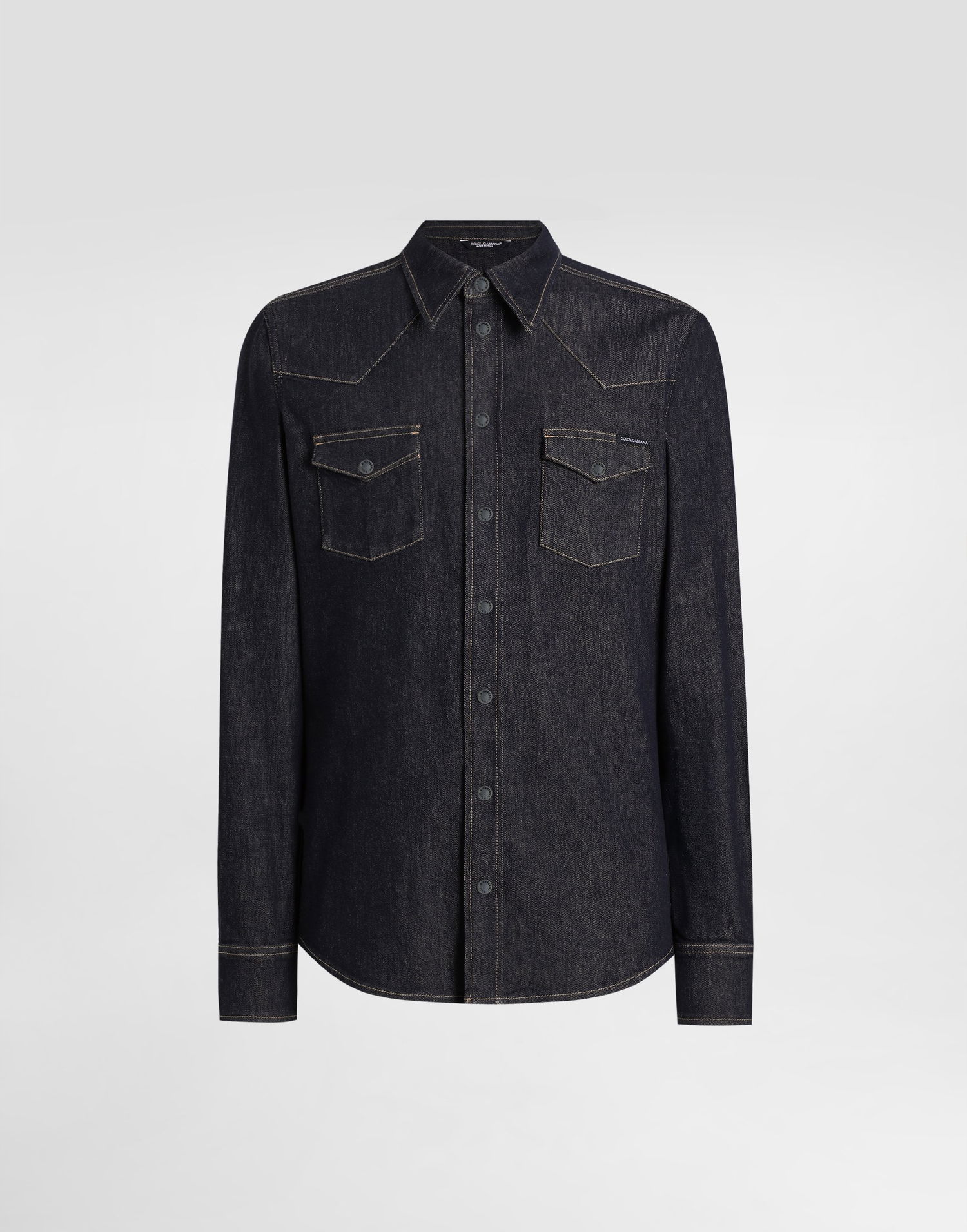 Skjorte Dolce & Gabbana Dolce & Gabbana Men's Stretch Denim Shirt Blå | G5JC8DG8NH9S9001, 0