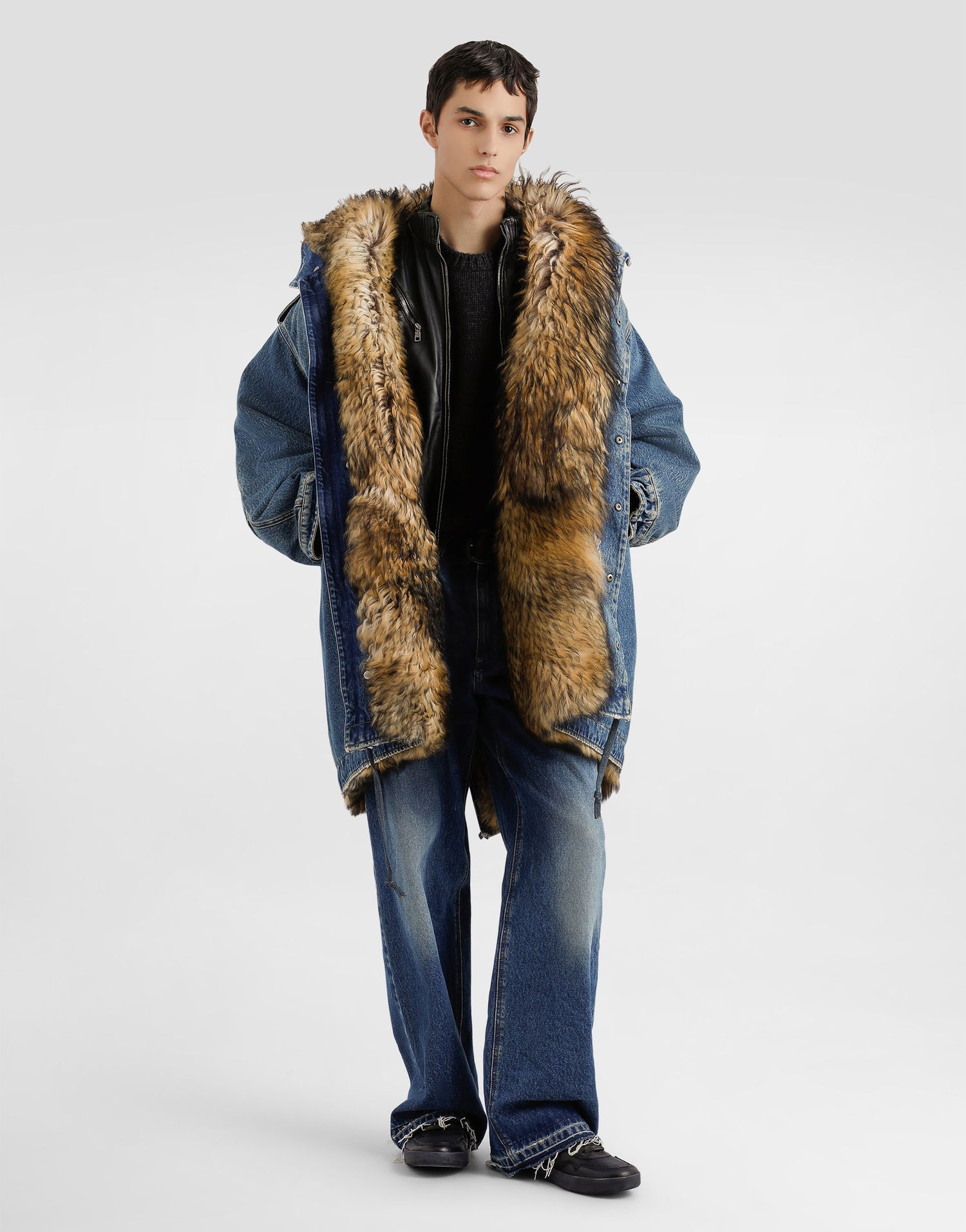 Parka Dolce & Gabbana Dolce & Gabbana Padded Denim Parka Blå | G055YDG8NZ2S9001, 1