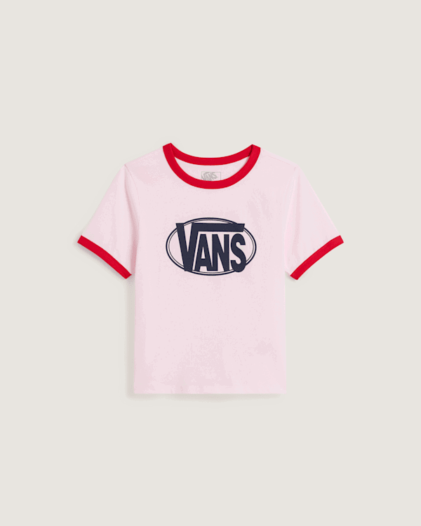T-shirt Vans Ringer T-Shirt with Logo Lyserød | VN000TXSO32, 0