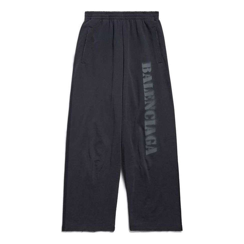 Joggingbukser Balenciaga Stencil Type Baggy Sweatpants Sort | 771081TQVA41750, 0