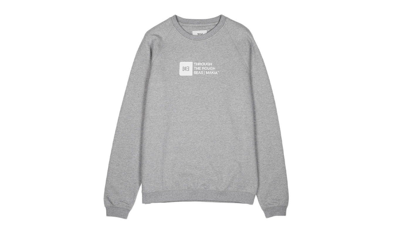 Sweatshirt Makia Flint Light Sweatshirt Grå | M411222_910, 0