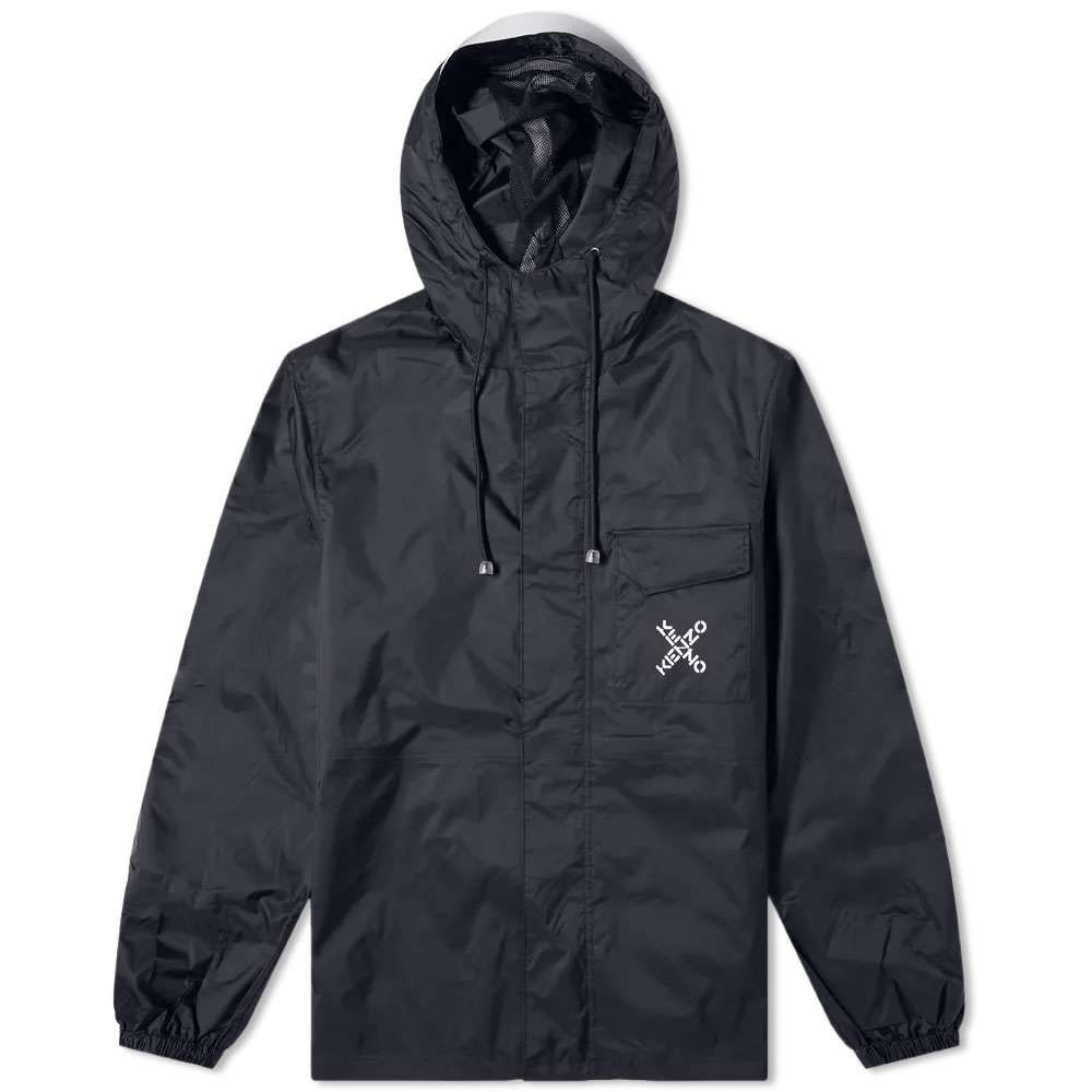 Vindjakke KENZO Sport Cross Logo Windbreaker Sort | FB55BL5601NJ-99, 0