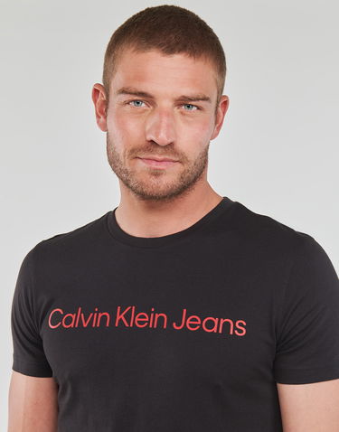 T-shirt CALVIN KLEIN CORE INSTITUTIONAL LOGO SLIM TEE Sort | J30J322552-0GM, 4