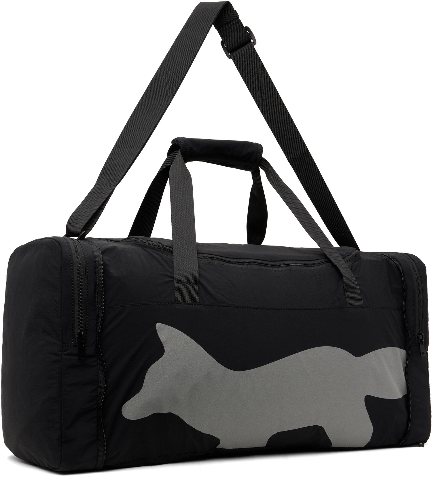 Rejsetaske MAISON KITSUNÉ Maison Kitsuné Flash Fox Weekender Packable Duffle Bag Sort | OM05175WQ4034, 1