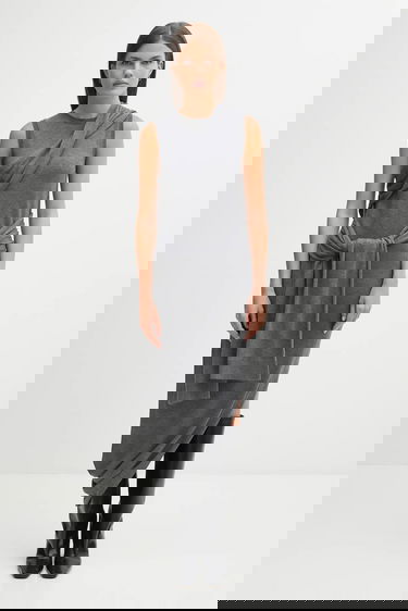 Kjole JW Anderson JW Anderson Tie Detail Sleeveless Maxi Dress Grå | KW1445.YN0320, 0