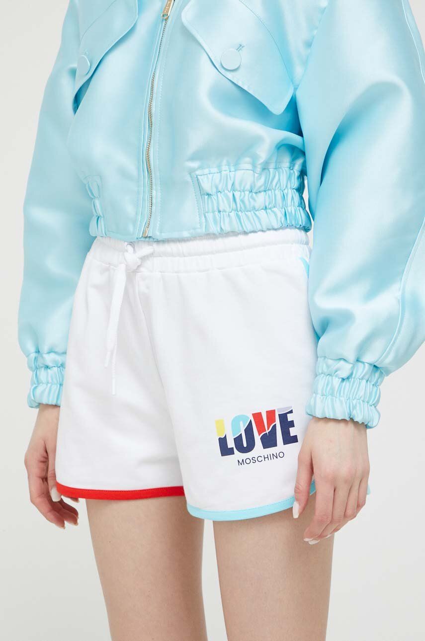 Shorts Moschino Love High Waist Shorts Hvid | W.1.641.01.E.2340, 0