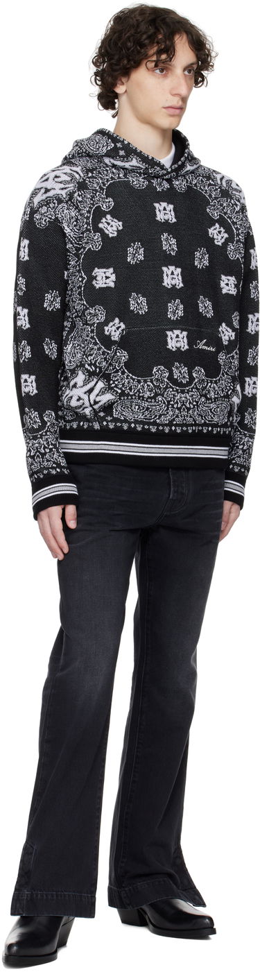 Sweatshirt AMIRI Bandana Hoodie Sort | AMKNHD1004, 3