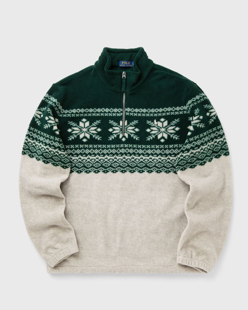 Sweatshirt Polo by Ralph Lauren Fair Isle Fleece Half-Zip Sweatshirt Grøn | 710952261001