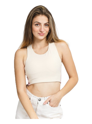 Bh Roxy Golden Hours Medium Support Sports Bra Beige | ERJKT03807-TEH0