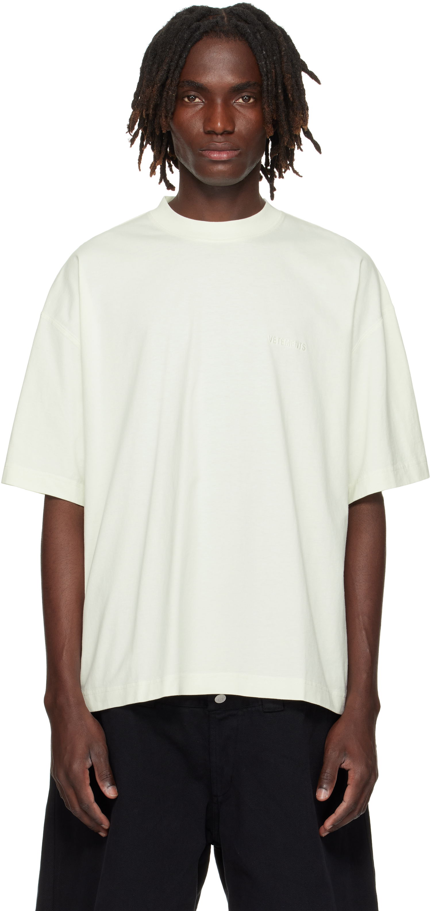T-shirt VETEMENTS Vetements Logo Regular T-Shirt Grøn | UH76TR100I, 0