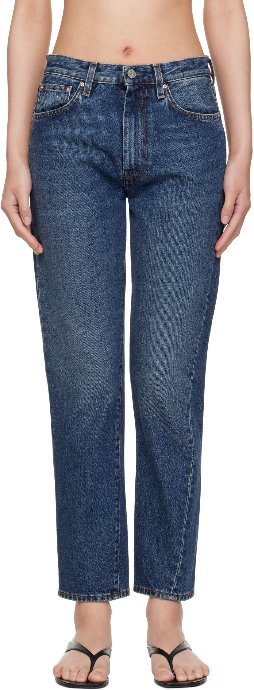 Jeans TOTEME TOTEME Twisted Seam Jeans Blå | 221-232-741