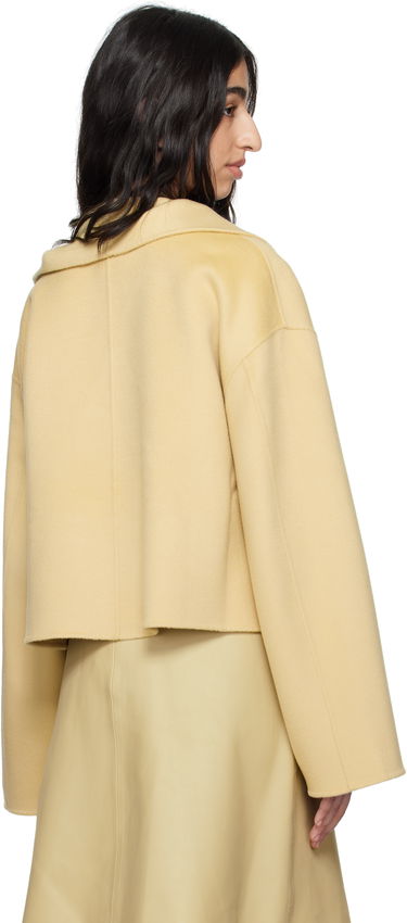 Jakke TOTEME TOTEME Signature Doublé Wool Jacket Gul | 252-WRO0203-FB0006, 2