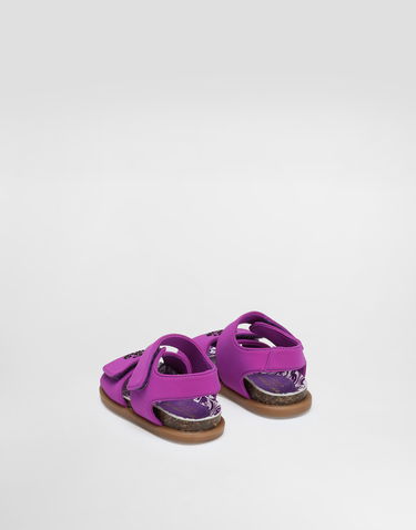 Tilbehør Dolce & Gabbana Dolce & Gabbana Majolica-Print Thermo-Rhinestone Sandals Lilla | D20085AA975I03TN, 2