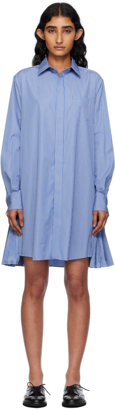 Kjole sacai Sacai Poplin Minidress Blå | 25-08003, 0
