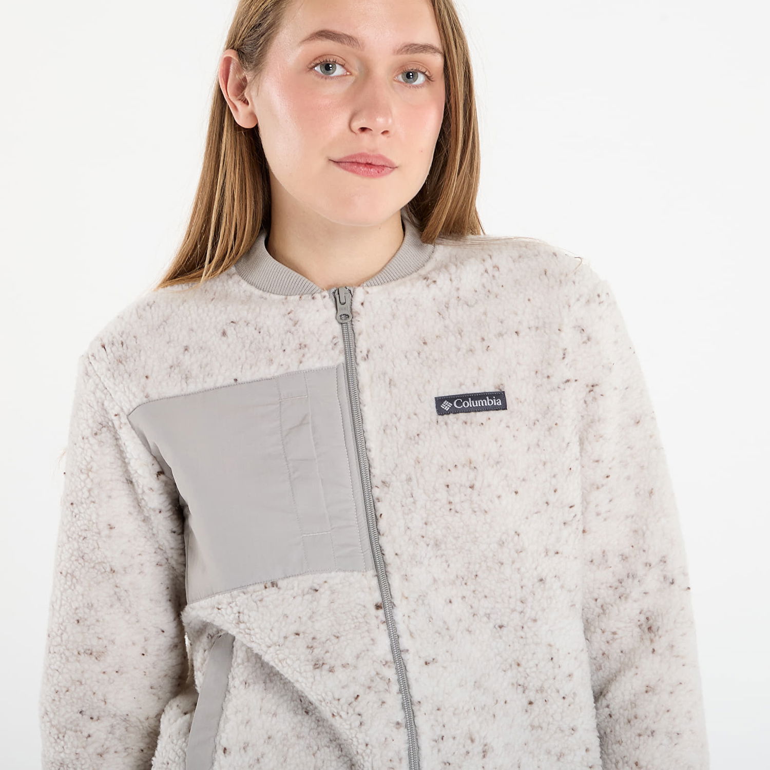 Bomberjakke Columbia Columbia Stellar Path™ Fleece Bomber Jacket Grå | 2136263278, 1