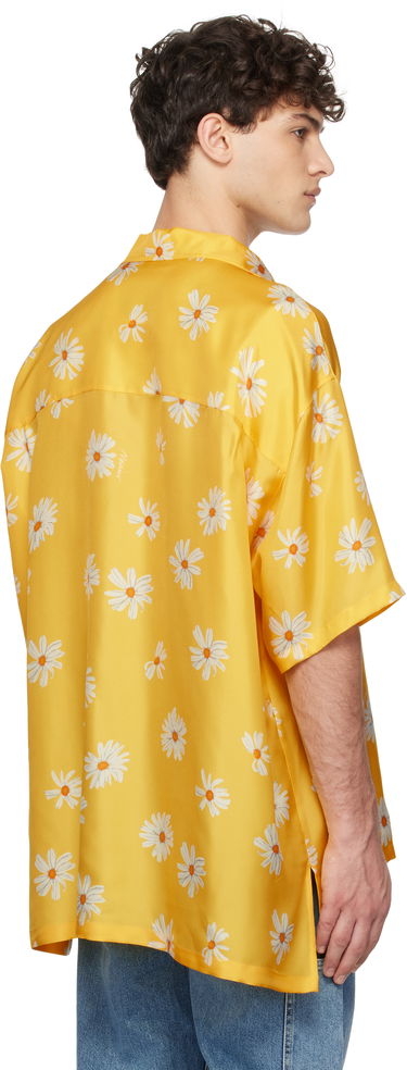 Skjorte Moschino Moschino Allover Daisy Print Shirt Gul | 251ZZA022602611024, 2