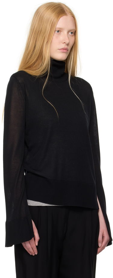 Sweater TOTEME TOTEME Slit Sleeve Turtleneck Hvid | 253-WRT0535-YA0079, 4