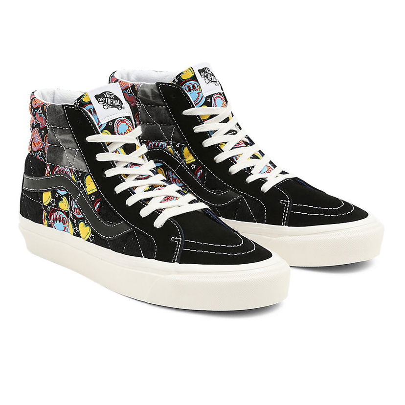 Sneakers og sko Vans Anaheim Factory Sk8-Hi 38 Dx Positivity Patchwork Sort | VN0A54FBA5J