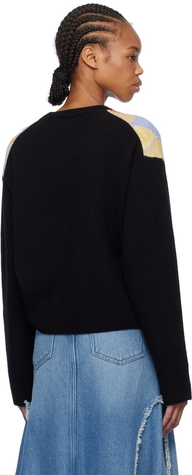Sweater GANNI GANNI Harlequin Argyle Knit Sweater Flerfarvet | K2379, 2