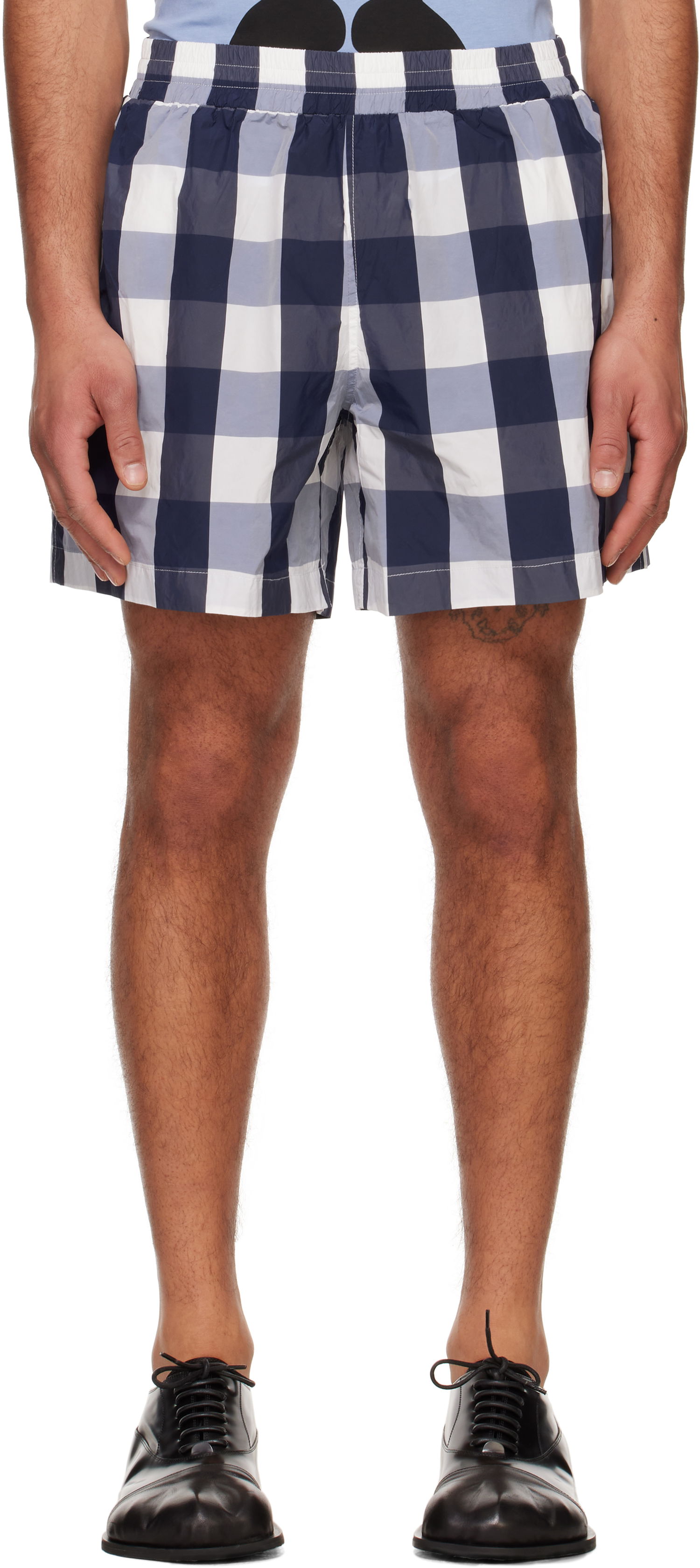 Badetøj Walter Van Beirendonck Walter Van Beirendonck Checked Casual Shorts Blå | 2012, 0