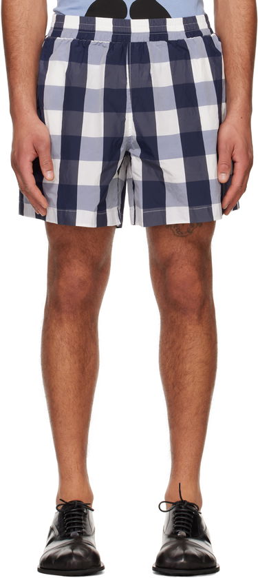 Badetøj Walter Van Beirendonck Walter Van Beirendonck Checked Casual Shorts Blå | 2012, 0