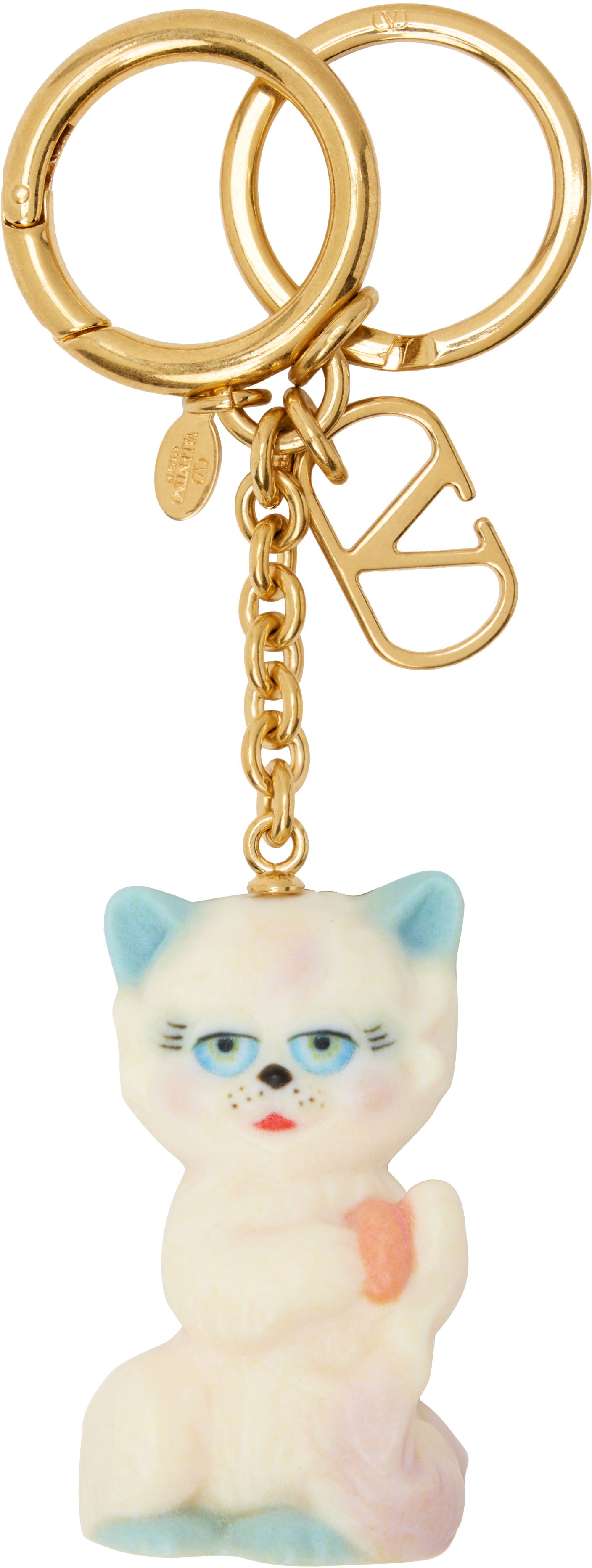 Nøgleringe Valentino Valentino Garavani 'Le Chat De La Maison' Keychain Flerfarvet | 7Y2P0AR1VQY, 0