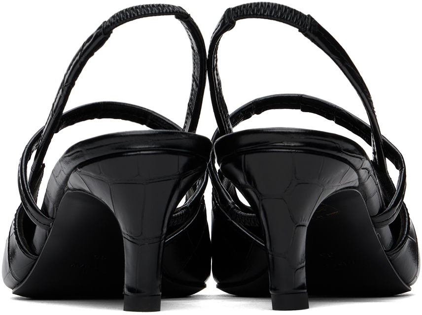 Sneakers og sko TOTEME The Sharp Slingback Heels Sort | 243-WAS821-LE0076, 1