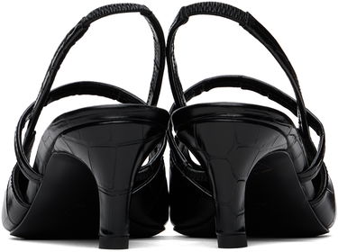 Sneakers og sko TOTEME The Sharp Slingback Heels Sort | 243-WAS821-LE0076, 1