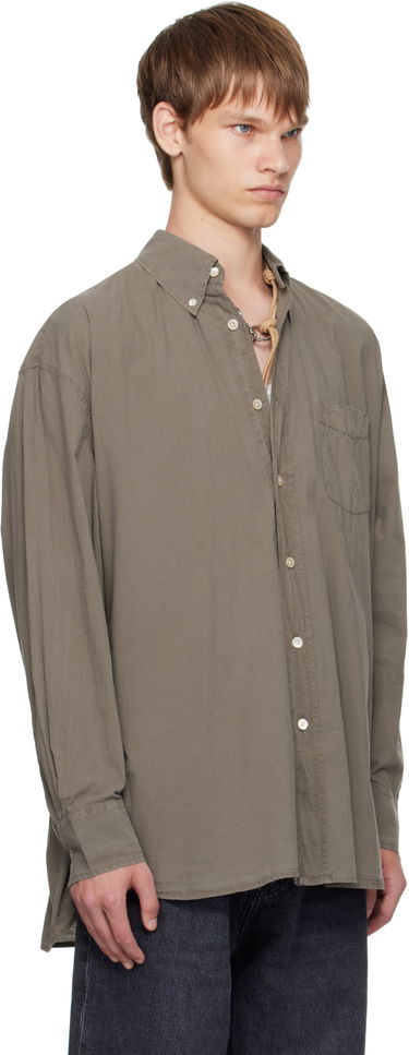 Skjorte OUR LEGACY Our Legacy Borrowed Button-Down Shirt Grøn | M4252BC, 1