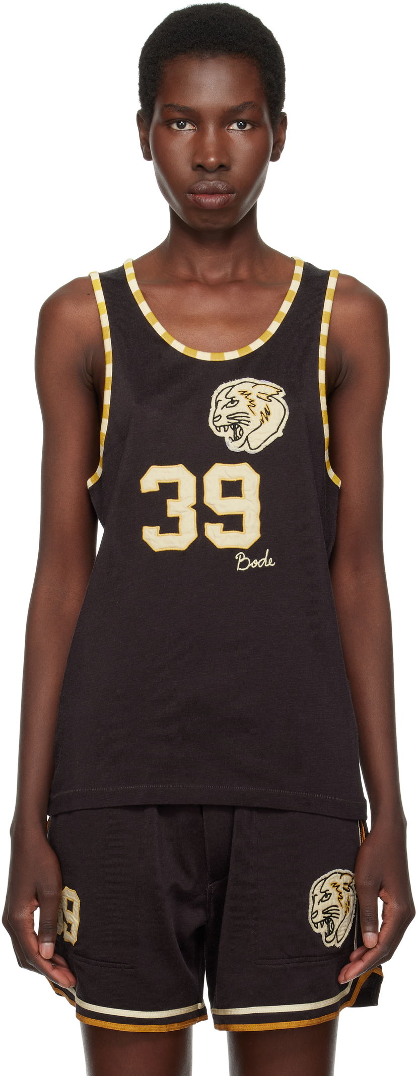 Tanktop Bode Bode Bobcat Singlet Tank Top Sort | MRS25CS037