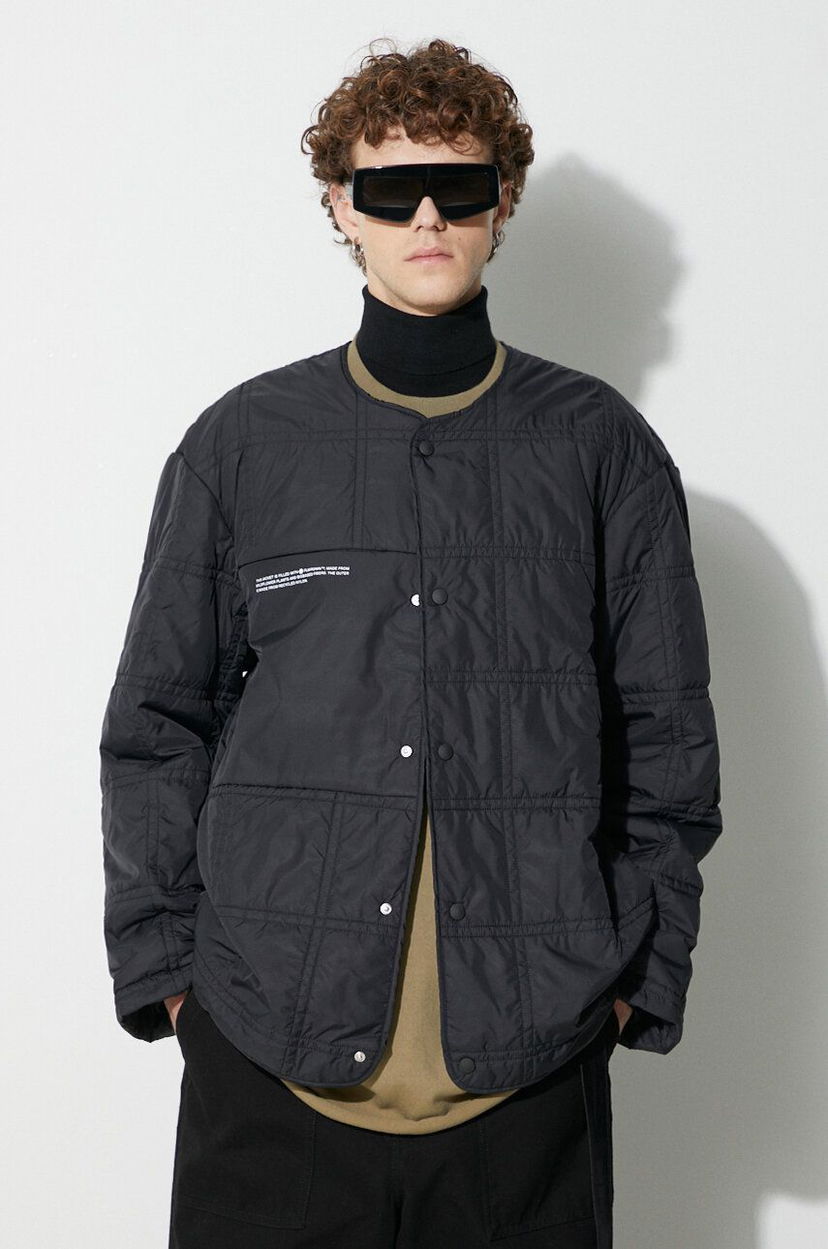 Puffer jakke PANGAIA Pangaia Quilted Liner Jacket Sort | 10000529