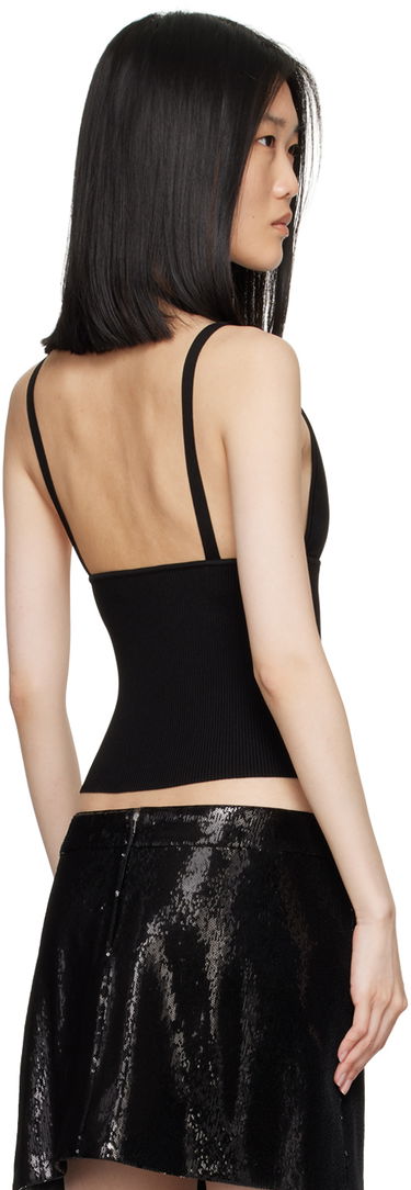 Tanktop Dolce & Gabbana Dolce&Gabbana Knit V-Neck Tank Top Sort | FXL05T JFME0, 2