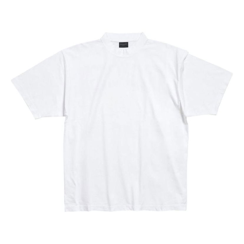 T-shirt Balenciaga Balenciaga Hand-Drawn Medium Fit T-Shirt Hvid | 764235TPVU49601