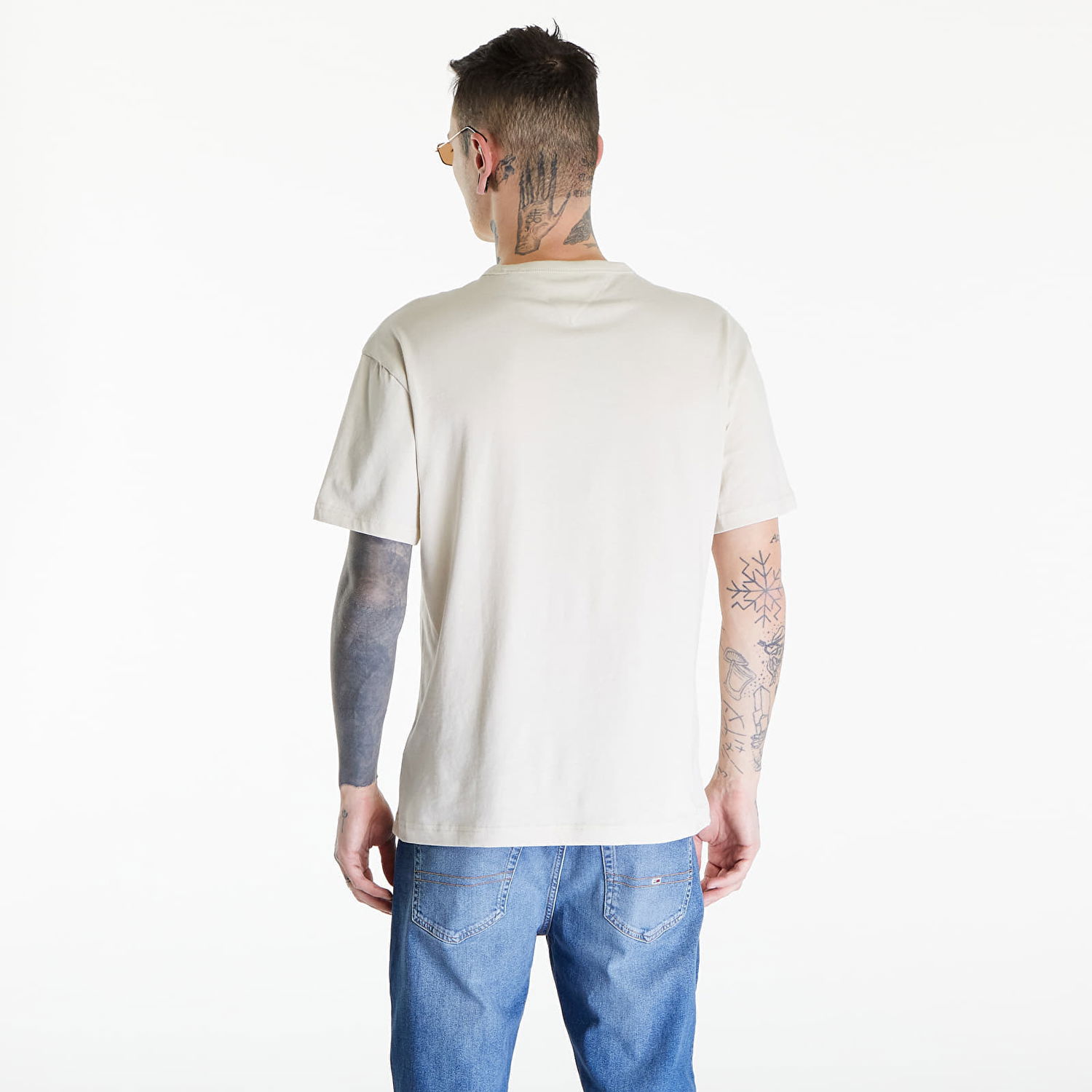 T-shirt Tommy Hilfiger Reg Corp Tee Ext Beige Beige | DM0DM18872 ACG, 1