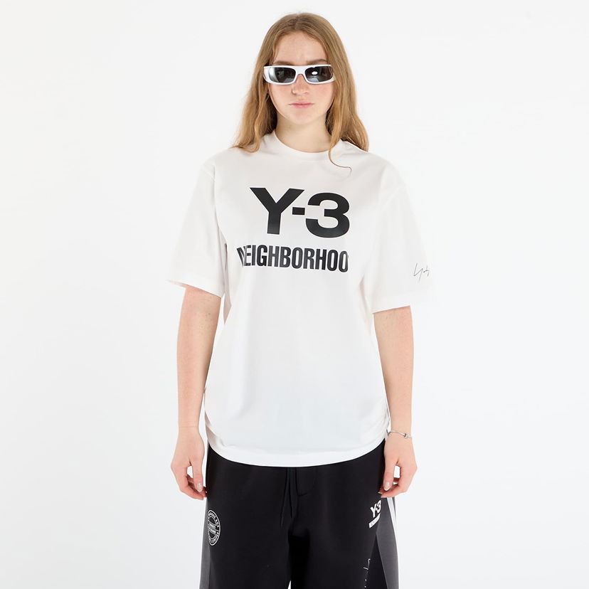 T-shirt Y-3 Y-3 x Neighborhood Logo T-Shirt Hvid | JX7449