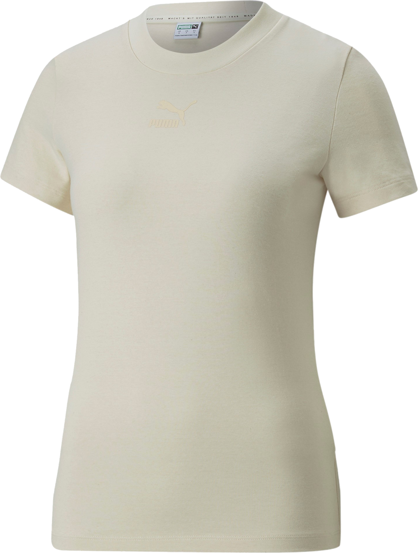 T-shirt Puma Classics Slim T-Shirt Beige | 535610-099