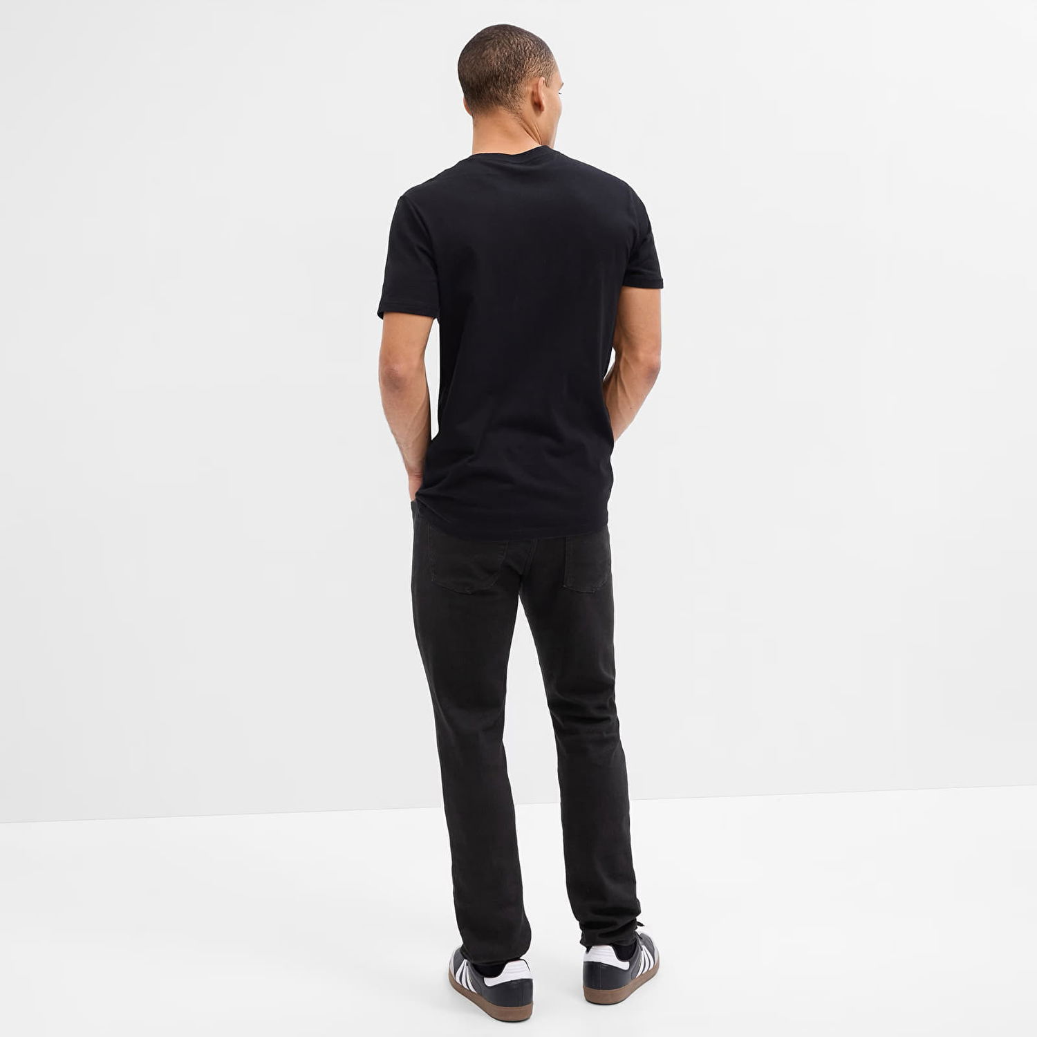 Bukser GAP Denim Pants Skinny Black Wash Sort | 747178-00, 1