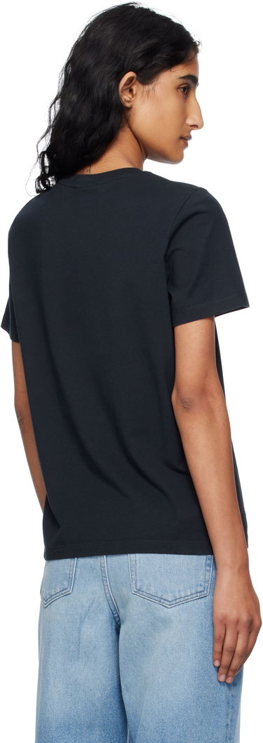 T-shirt MAISON KITSUNÉ Maison Kitsuné Double Fox Head T-Shirt Sort | OW011CFKJ0008, 2