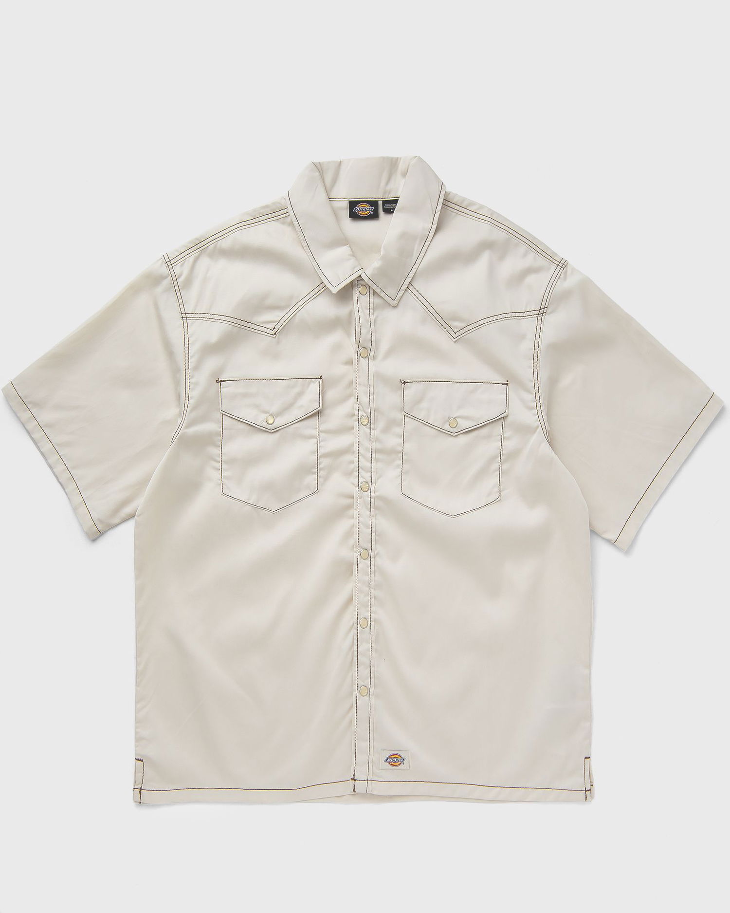 Skjorte Dickies River Ranch Short Sleeve Work Shirt Beige | DK0A4Z7MF901, 0