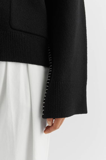 Sweater AXEL ARIGATO Glaze Relaxed Cardigan Sort | A2134001, 6