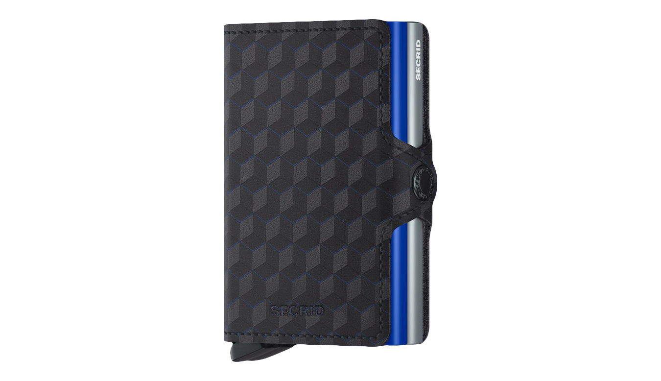 Tegnebog Secrid Optical Patterned Wallet Sort | TOP-Titanium-Blue, 0