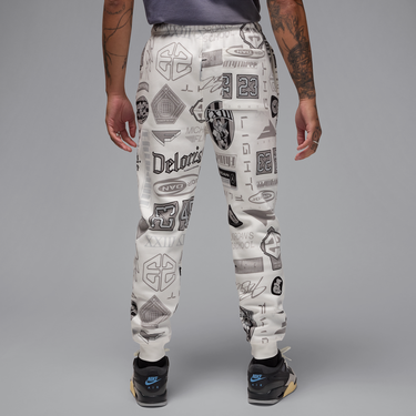 Joggingbukser Jordan Jordan Essentials Fleece Printed Pants Hvid | HM7257-133, 3