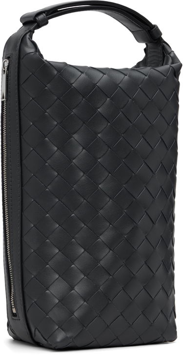 Tegnebog Bottega Veneta Bottega Veneta Intrecciato Vertical Wallace Leather Pouch Sort | 826765V2HL02077, 1