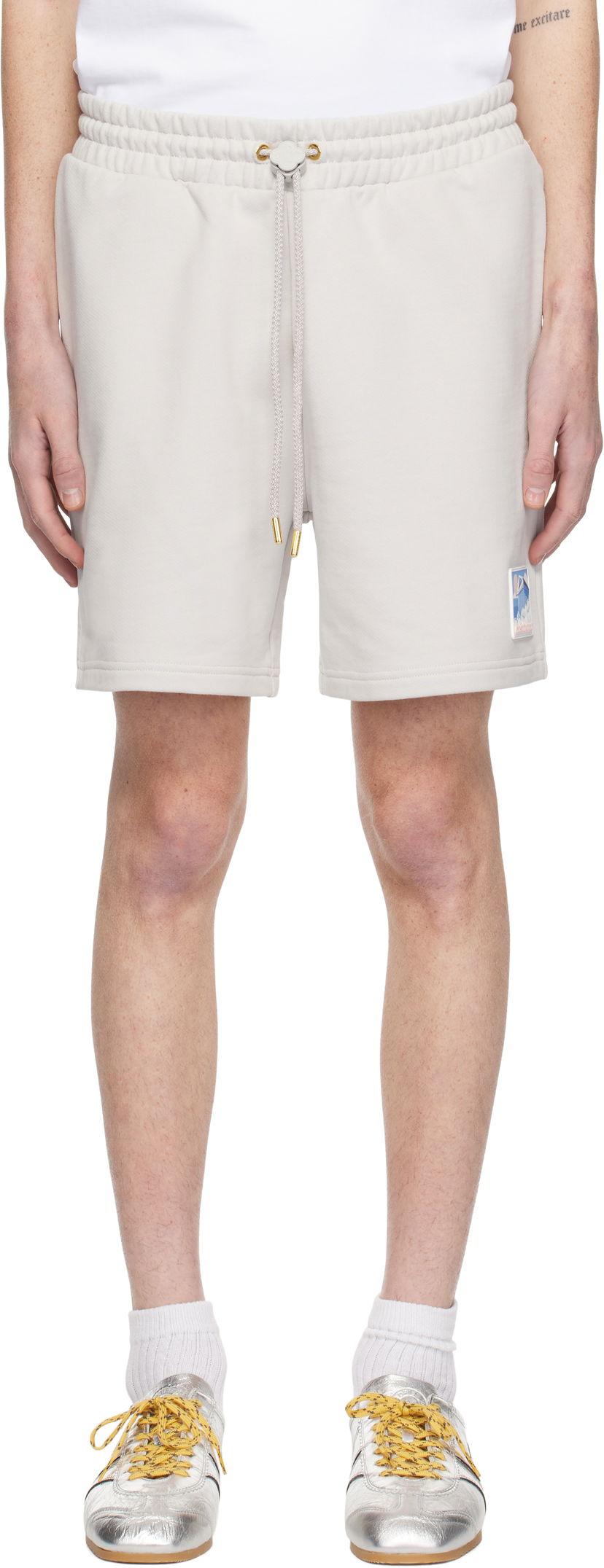 Shorts Casablanca Temple Graphic Shorts Grå | MPS25-JTR-003-02