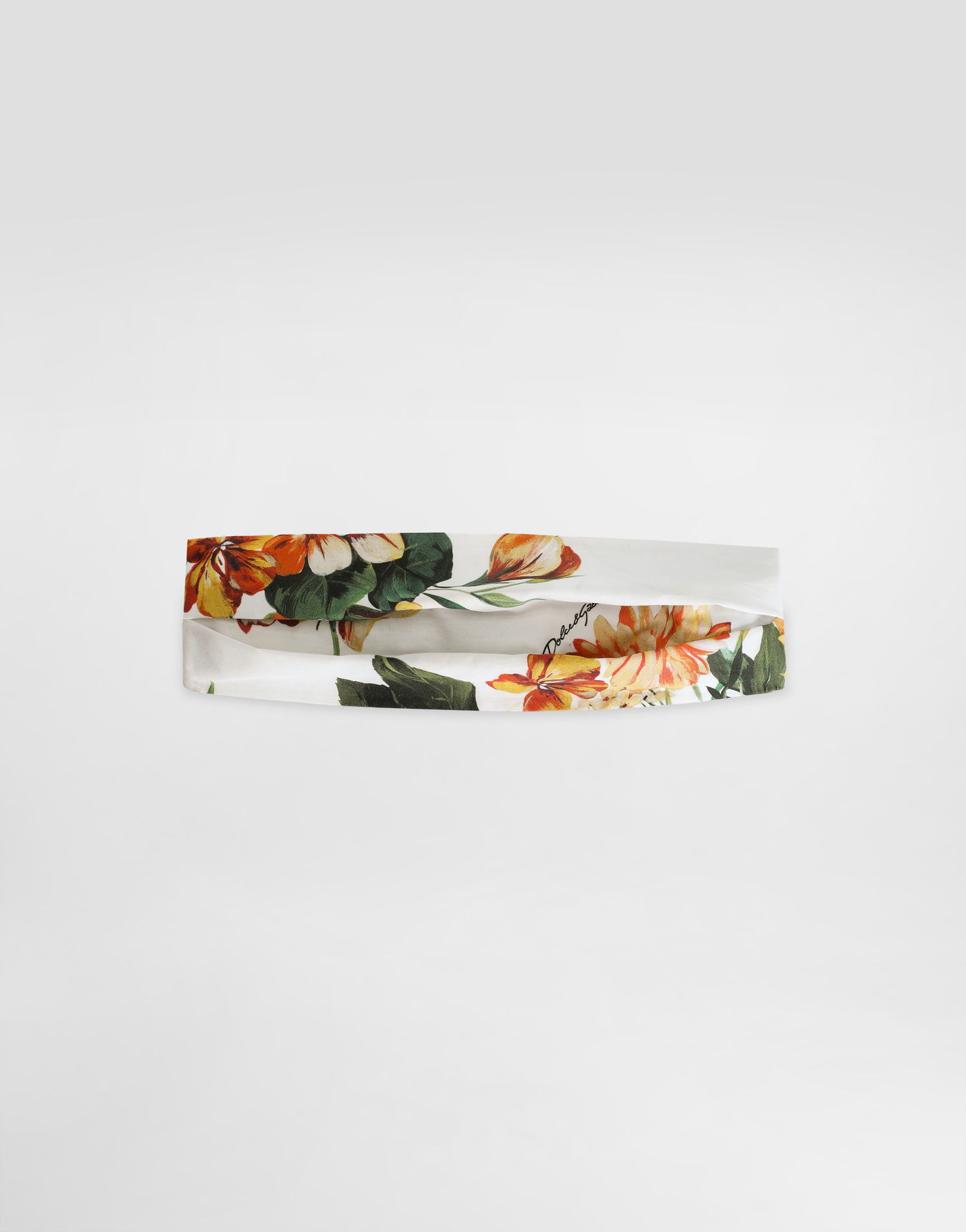 Tilbehør Dolce & Gabbana Dolce & Gabbana Flower-Print Poplin Headband Flerfarvet | LB4H91HS5TVHA5PC, 0