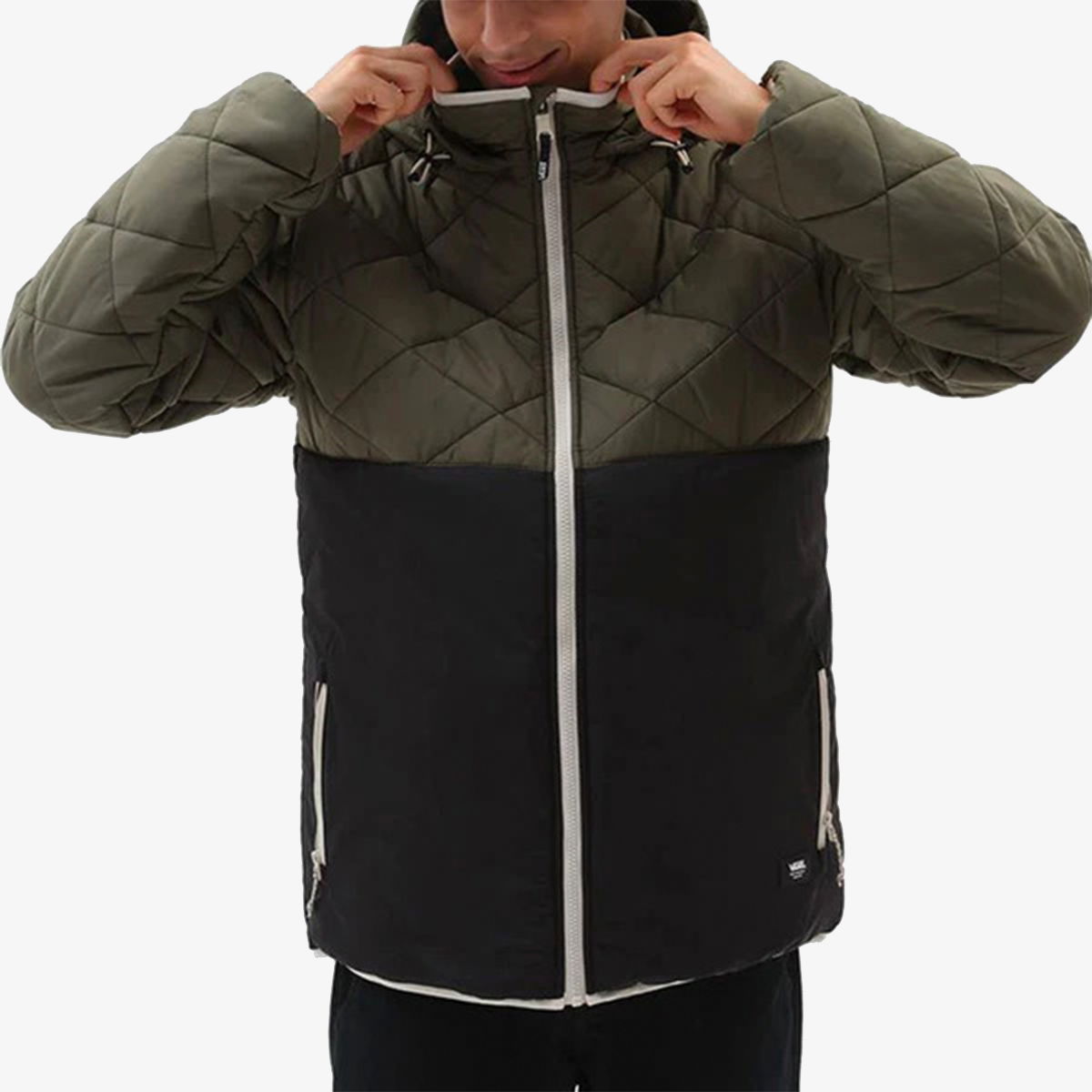 Puffer jakke Vans Colorblocked Puffer Jacket Grøn | VN0A7S8GKEK, 0