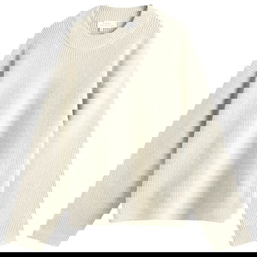 Sweater Studio Nicholson Studio Nicholson Voe Rib Crew Knit, Size Small Beige | VOESNM-1292-NTL, 1