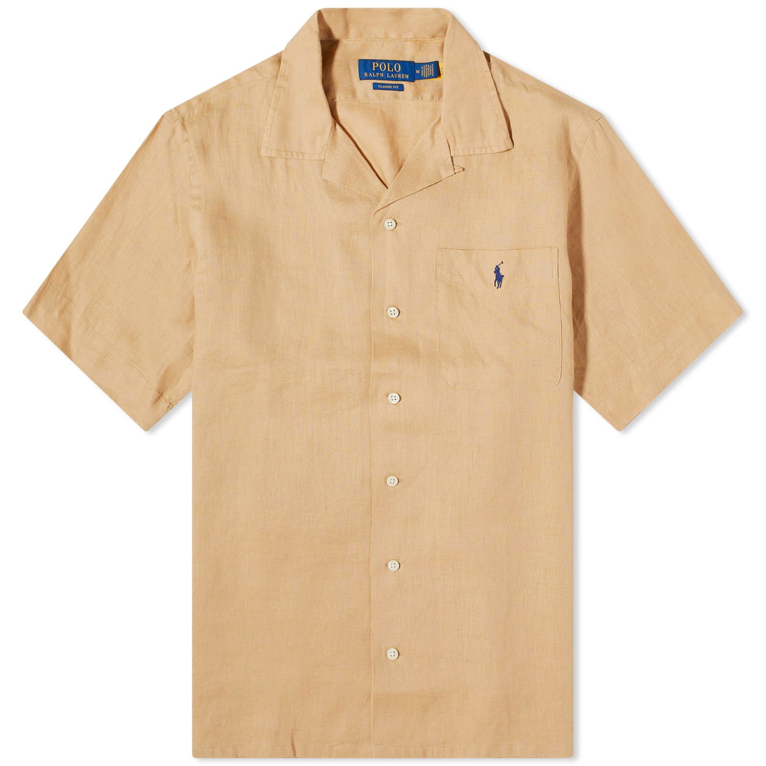 Skjorte Polo by Ralph Lauren Linen Vacation Shirt Vintage Khaki Beige | 710938425007, 0