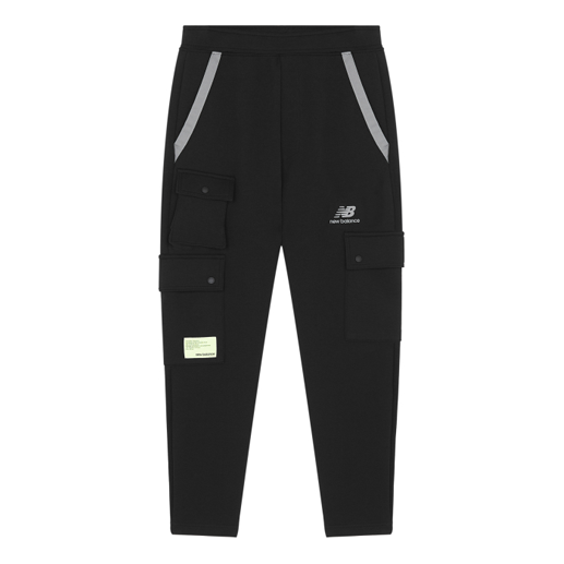 Cargo bukser New Balance Logo Cargo Pants Sort | AMP21365-BK, 0