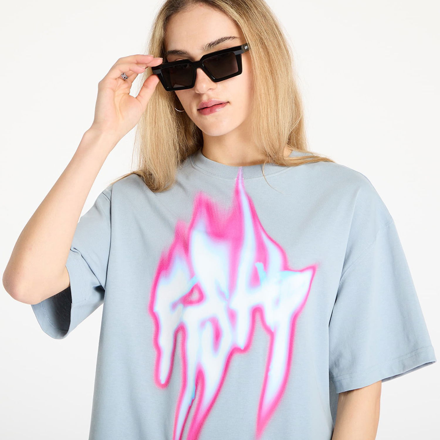 T-shirt Footshop FTSHP Walking Art II T-Shirt Blå | FTSHP_482, 1